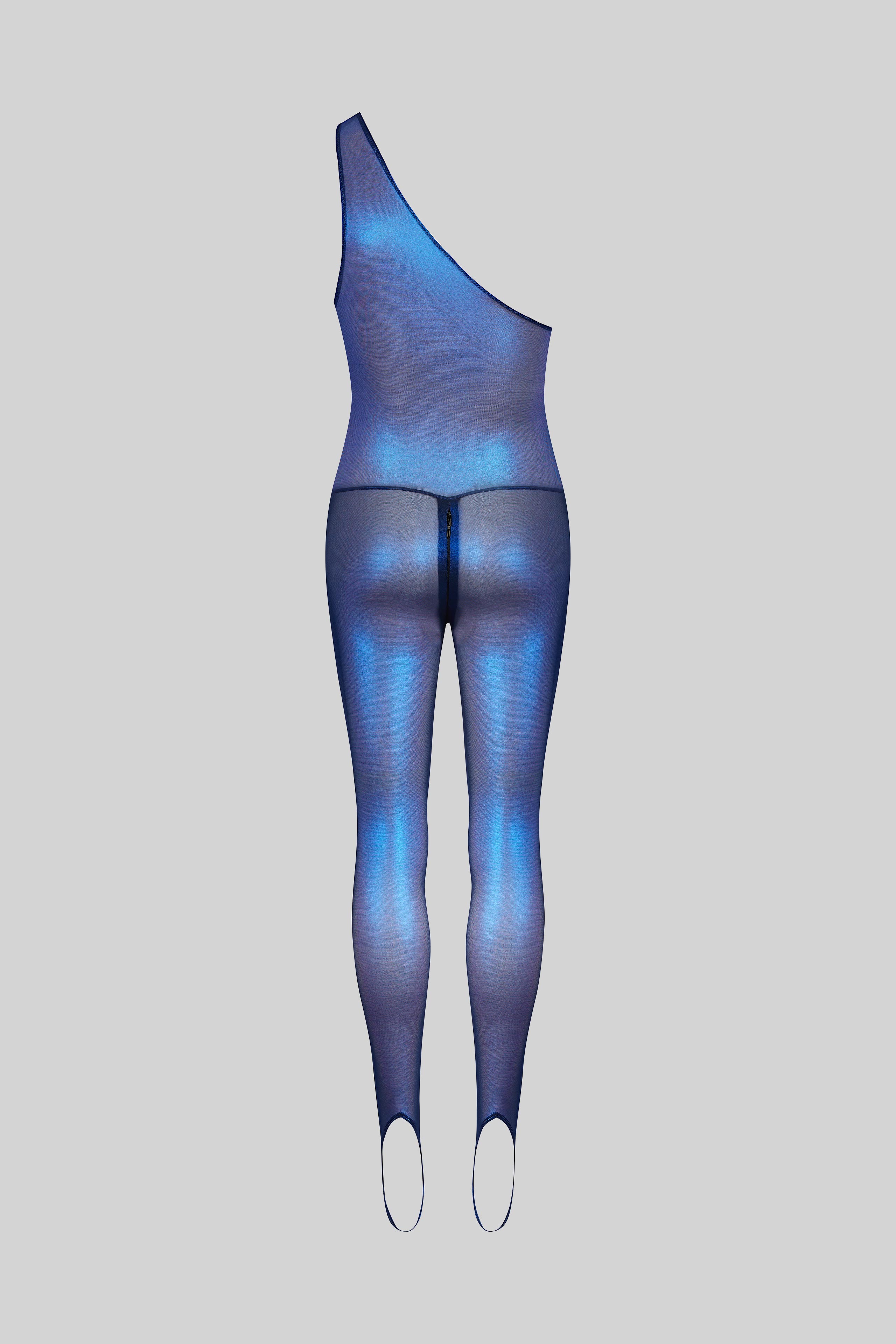 Asymmetric catsuit - Blue Angel