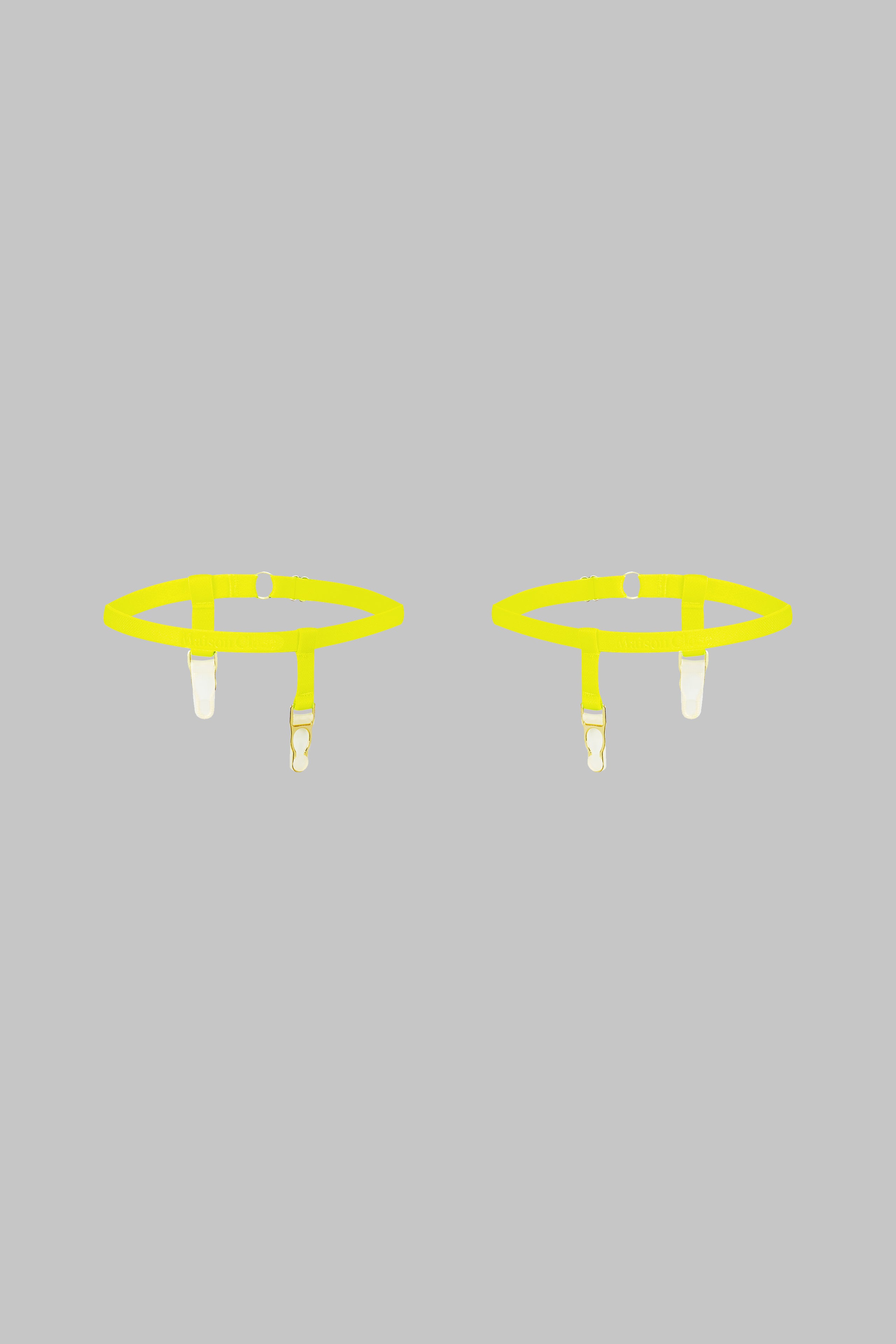 garters-signature-neon-yellow-gold-1-pair-maison-close