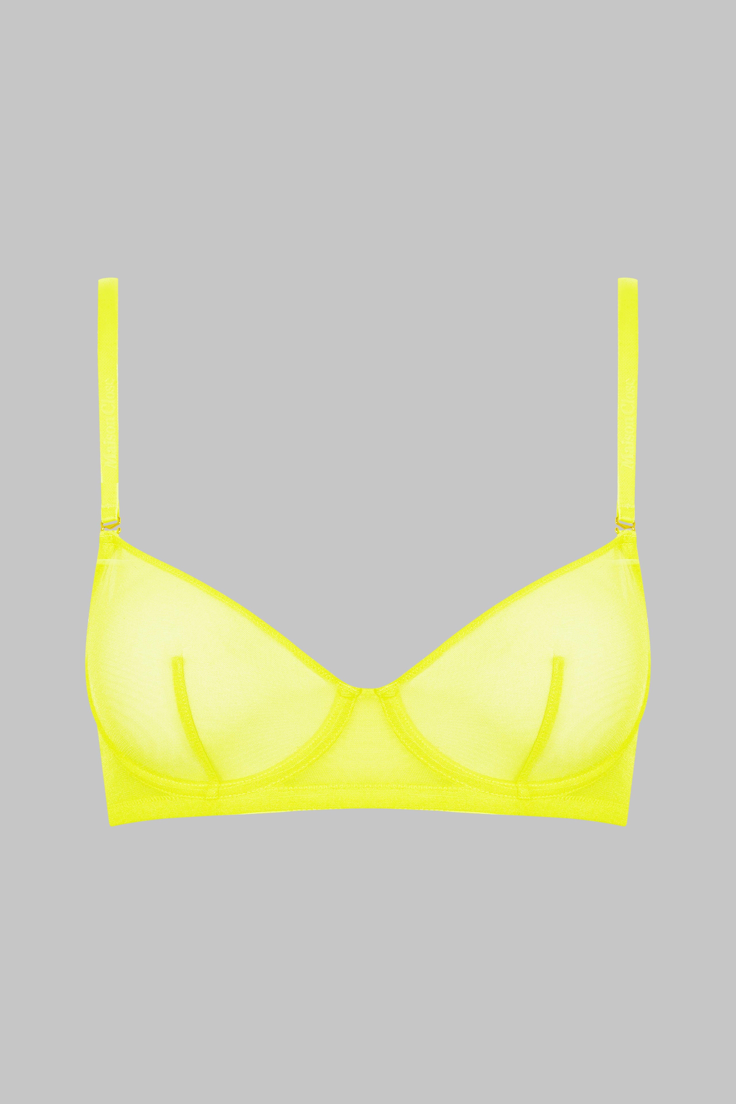 Jerf Womens Bage Neon Yellow Seamless Sports Bra – Helenemoda