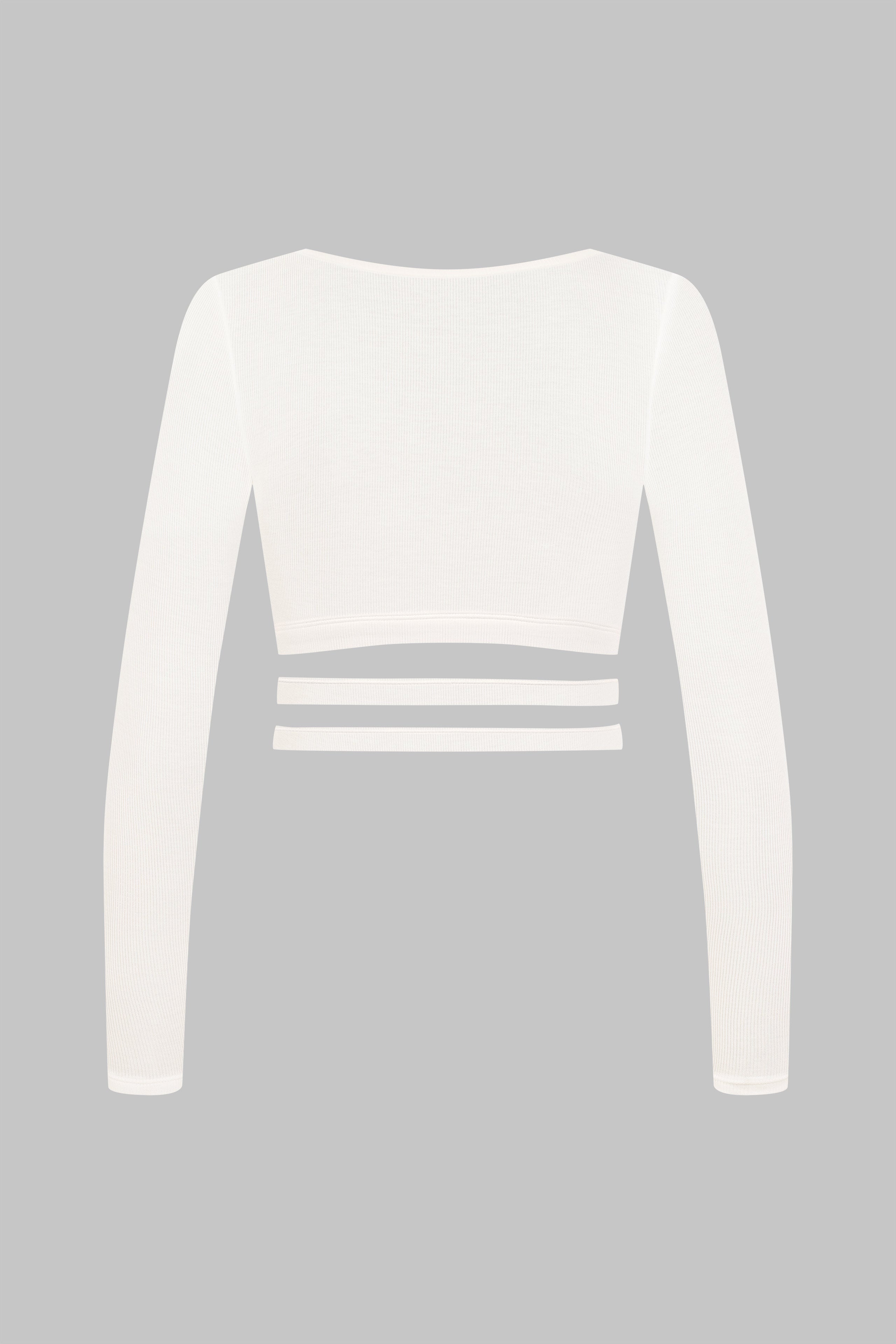 Wrap over top long sleeves - La Femme Amazone