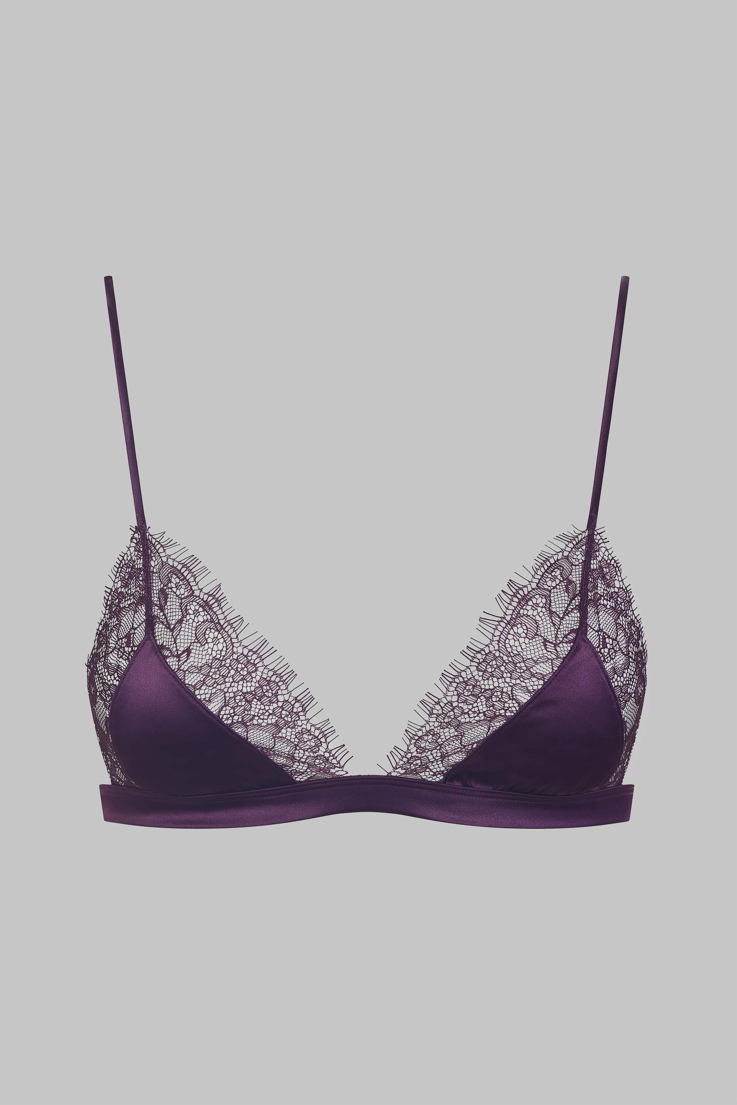 Triangle Bra - Villa Satine - Purple