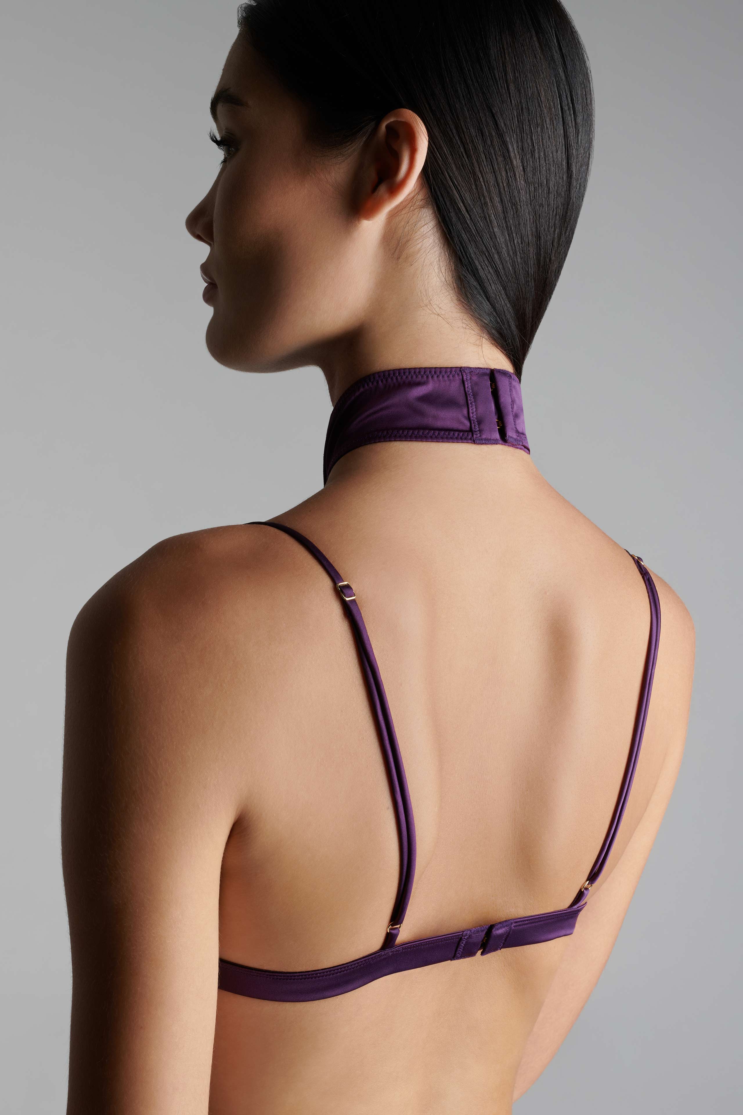 Thong harness - Villa Satine - Purple