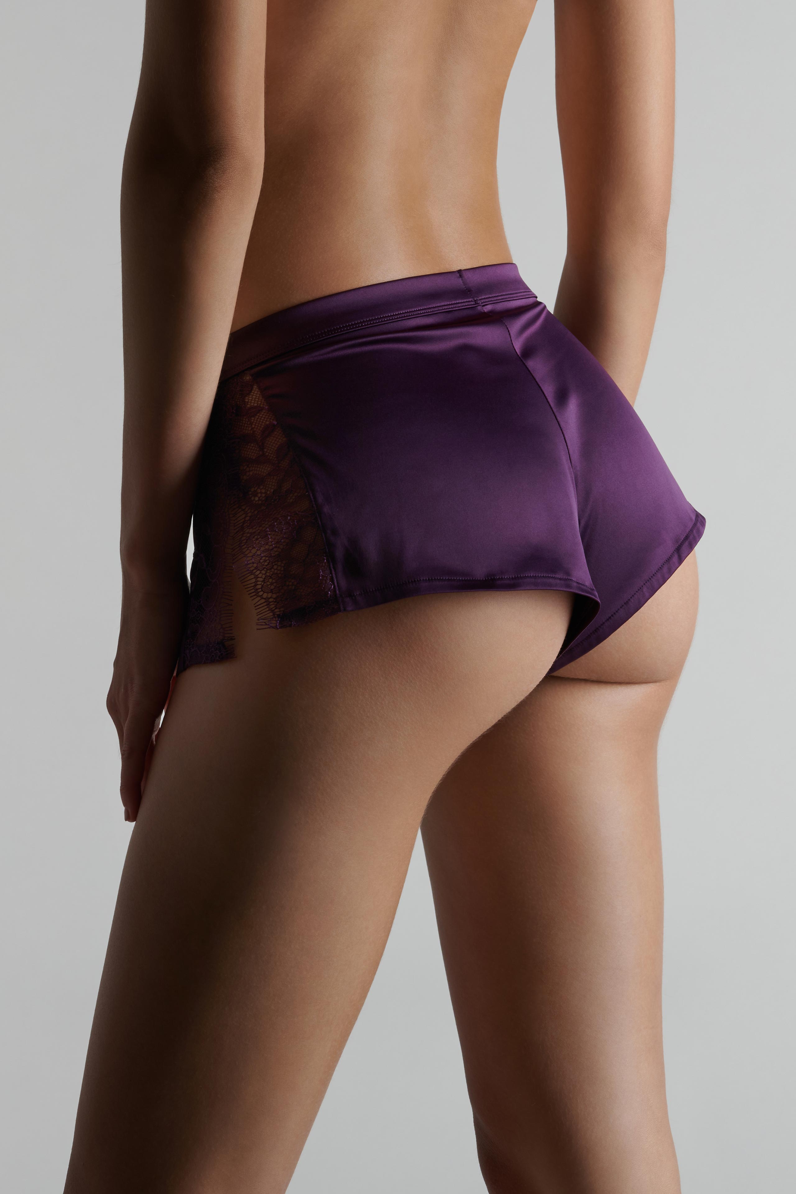 Mini Shorts - Villa Satine - Purple – Maison Close