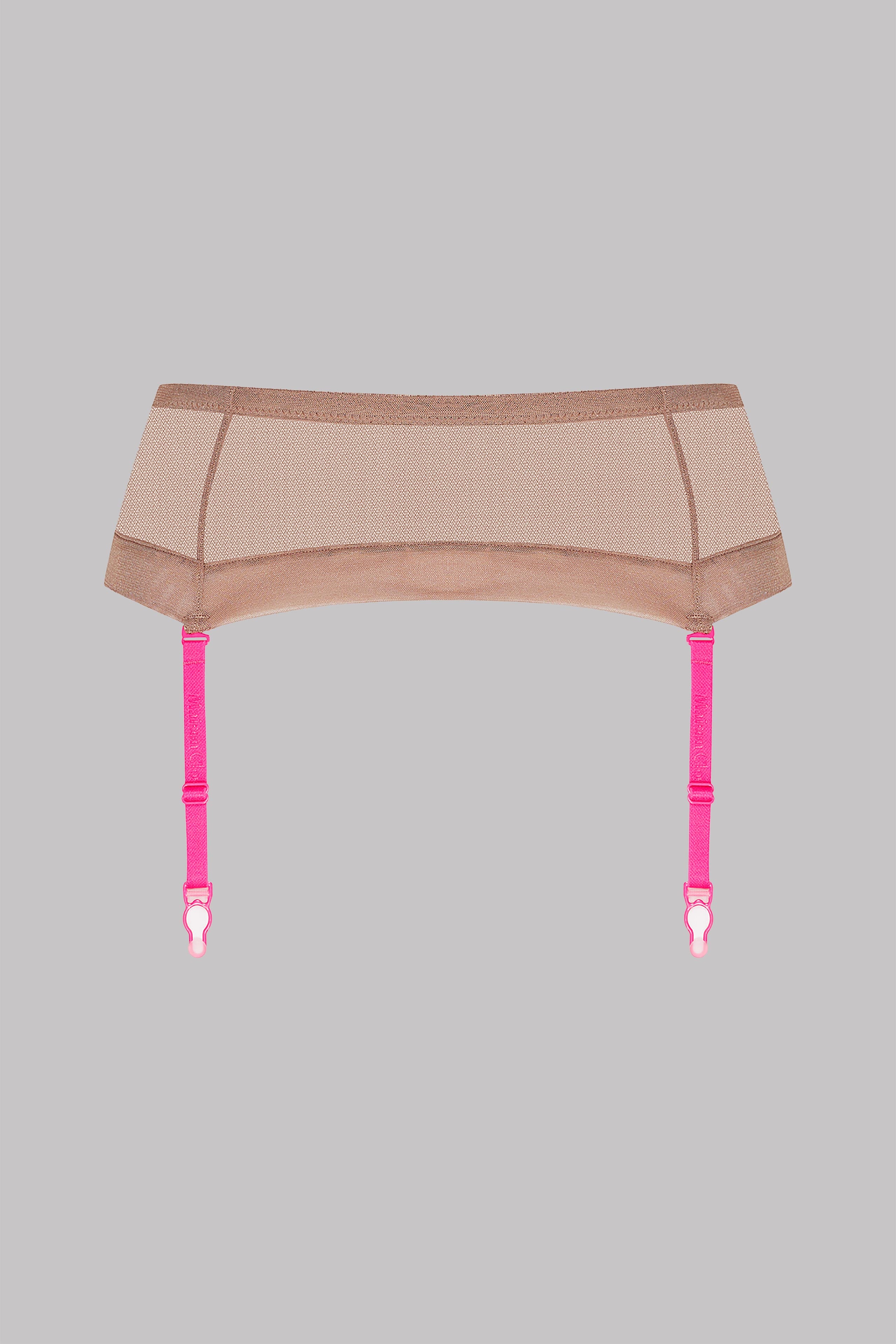 Garter Belt - Corps à Corps - Ginger snap/Neon Pink