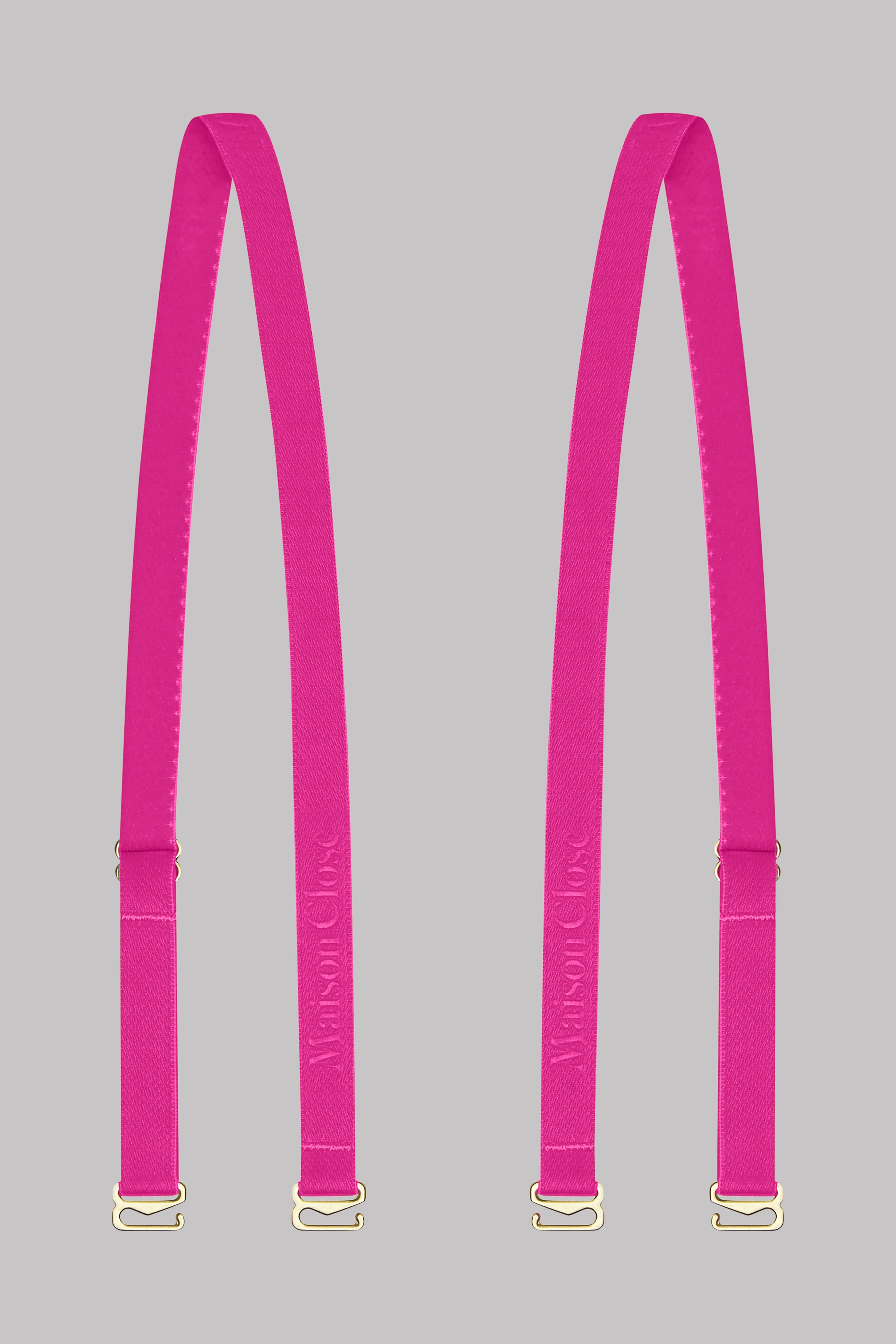 Shoulder straps for bra - Signature - Neon Pink/Gold - 1 Pair