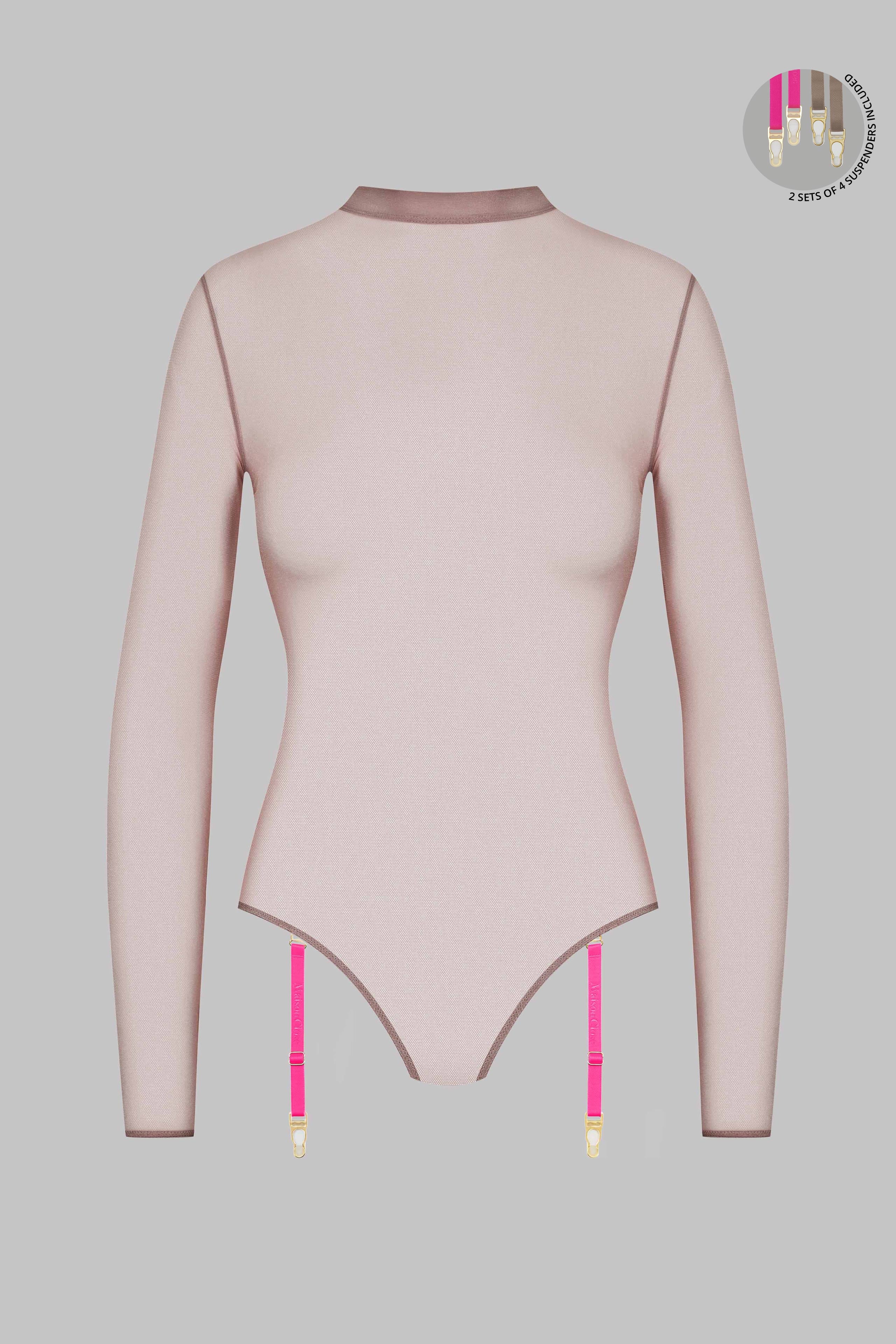 Thong body with suspenders - Corps à Corps