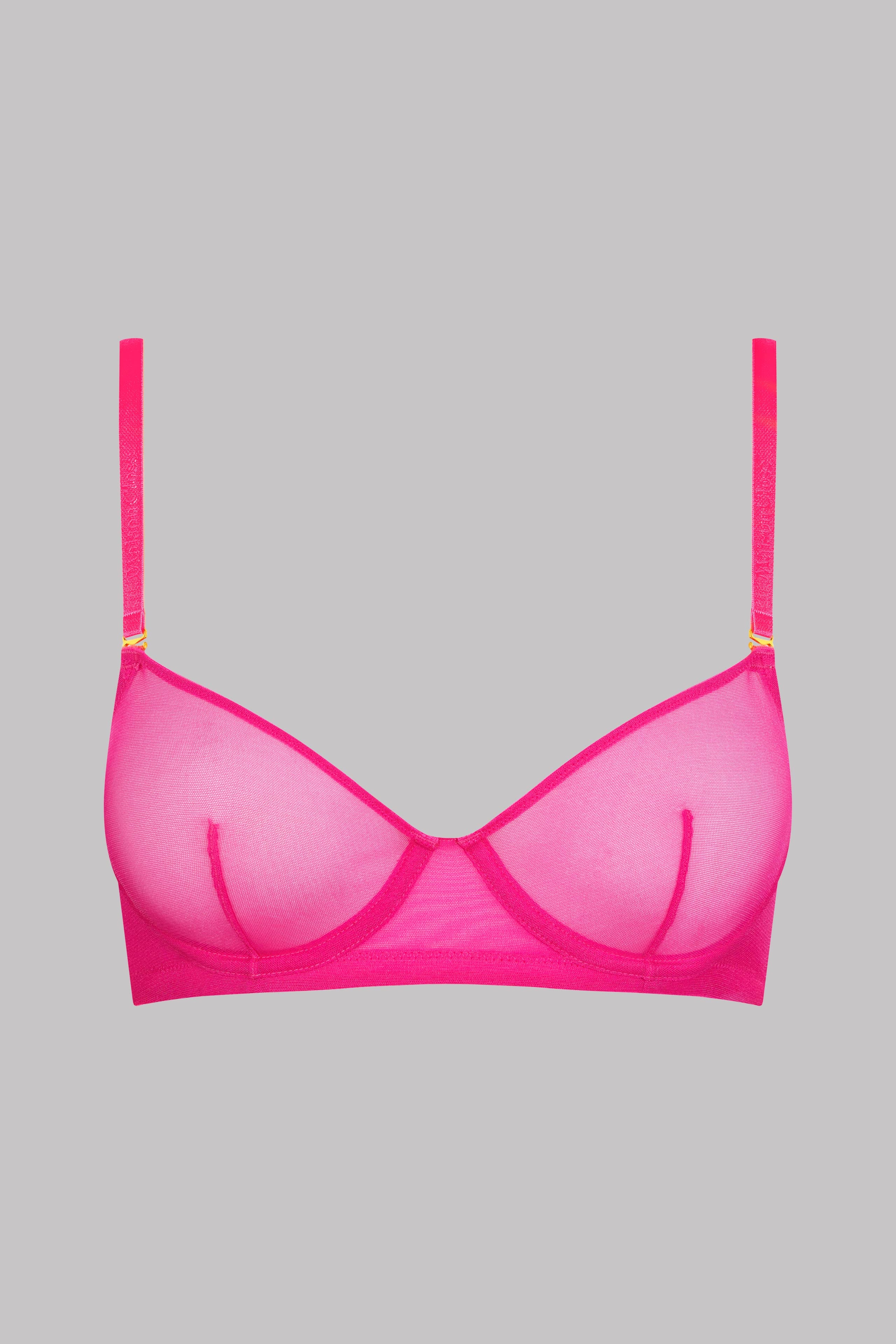 Wire bra - Corps à Corps - Neon Pink/Gold – Maison Close